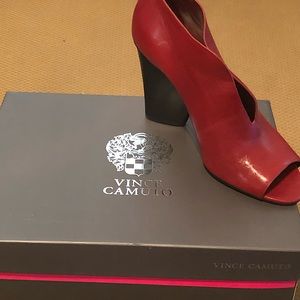 Red Vince Camuto Ankle Boots